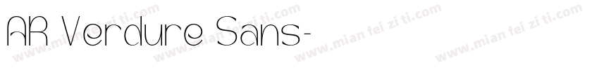AR Verdure Sans字体转换